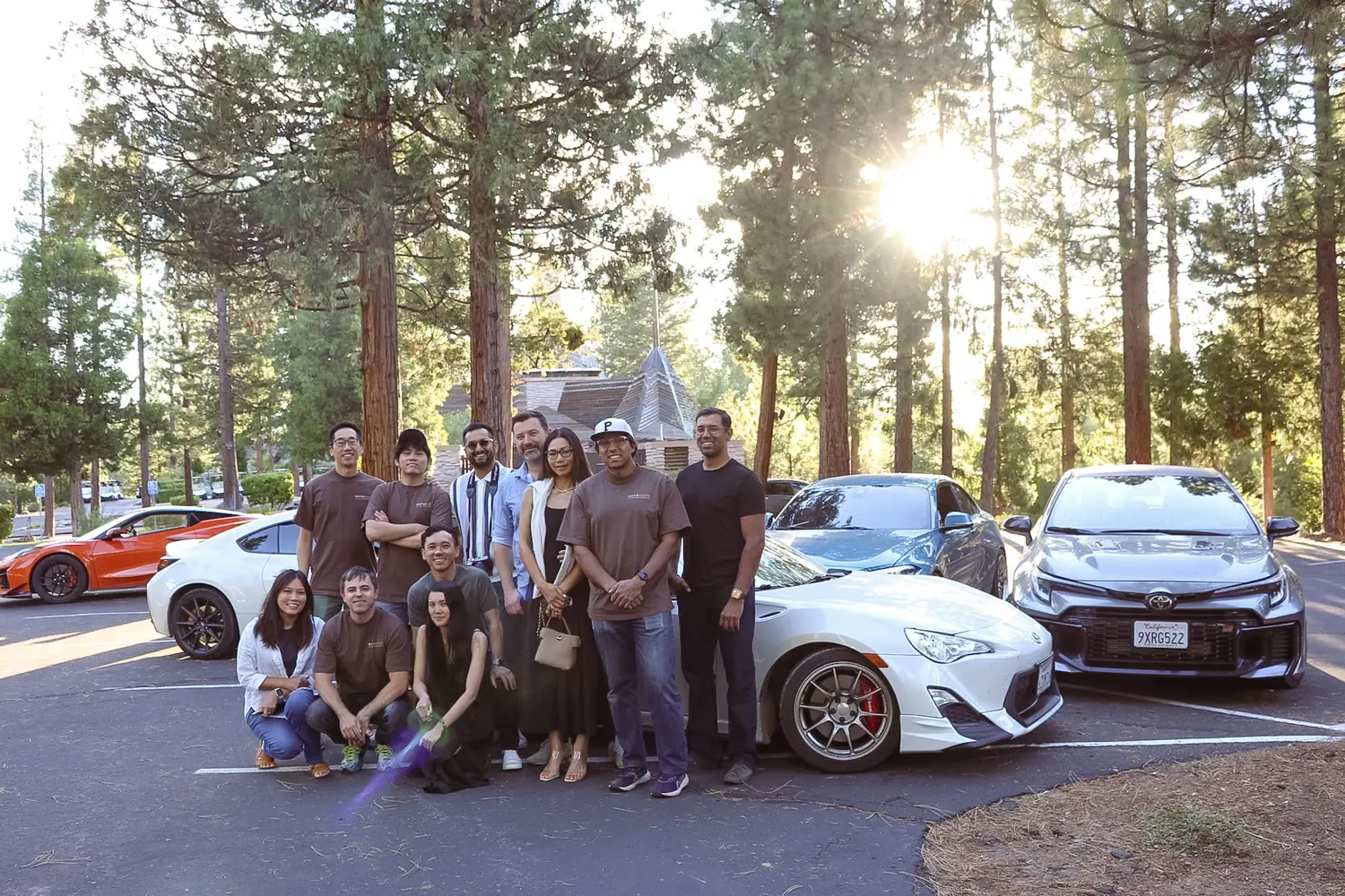 The Autoriese group at Nakoma Resort on the inaugural Lost Sierra Tour, August 2026